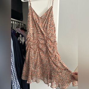 Nordstrom All in Favor Tan Floral Mini Dress